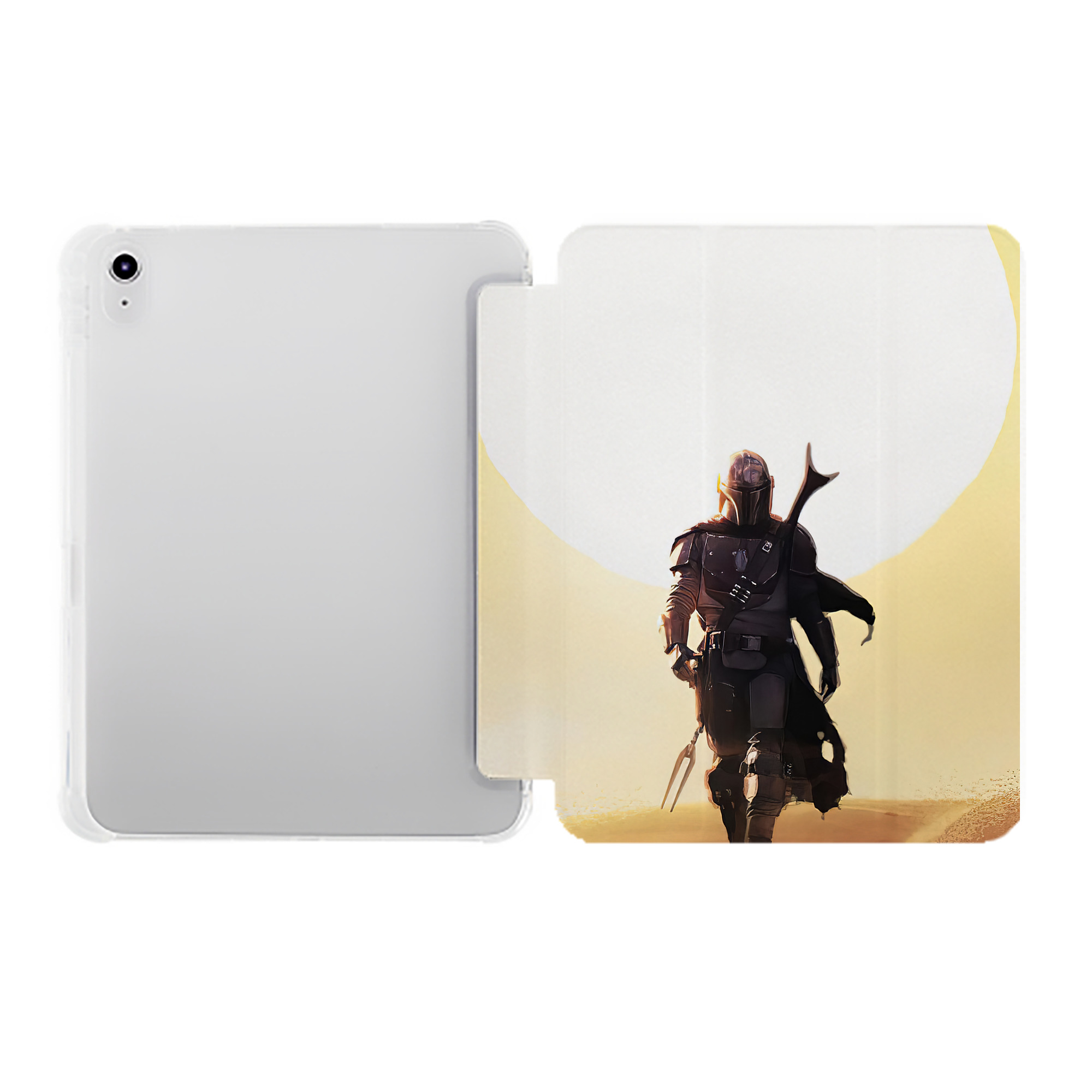 （画像用） スター・ウォーズ Star Wars IPad ケース ペン収納付き 三つ折りスタンド PUレザー×シリコン 対応機種9.5/10.5/10.9インチ